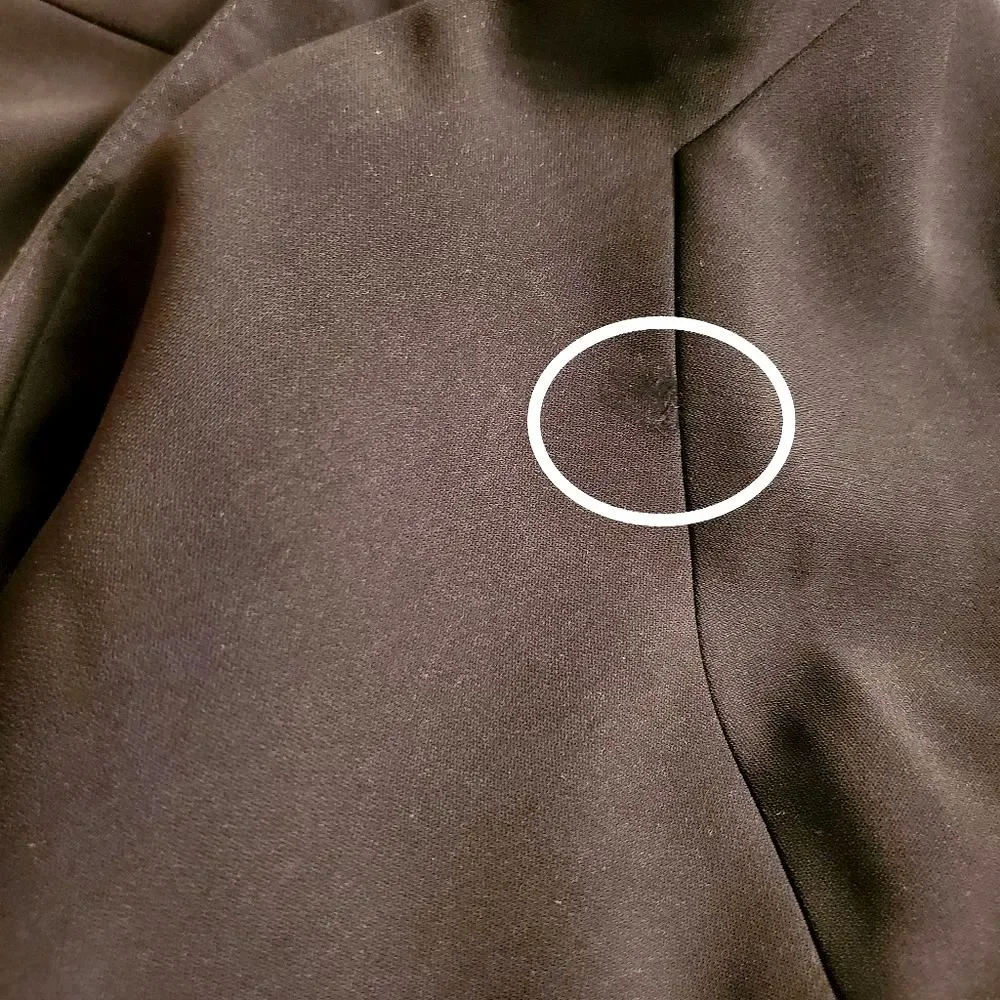 Badgley Mischka Women's Mermaid Gown 6 Black V-Neck Cap Sleeve Eveningwear - Picture 11 of 13